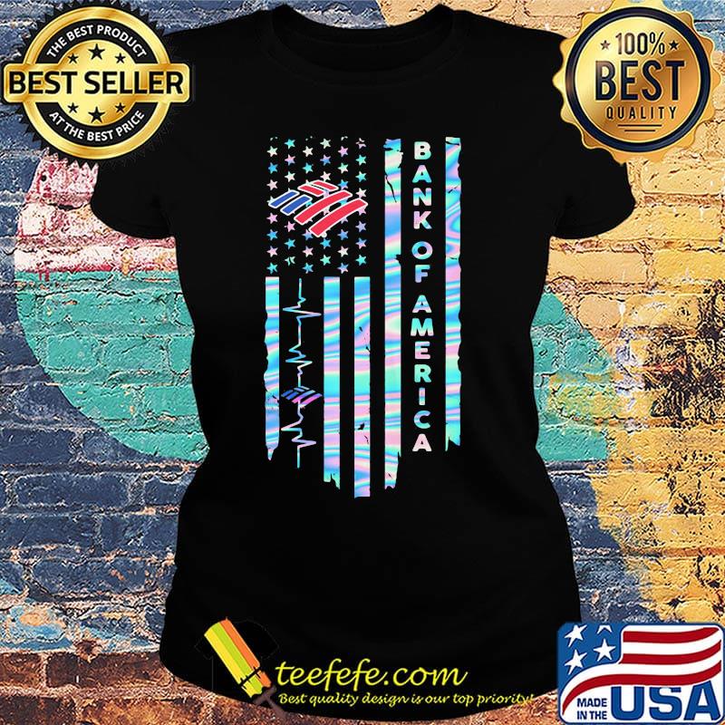 Bank of America American flag s Ladies tee Bank of America American flag s Ladies tee