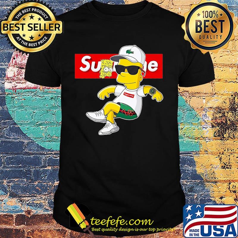 Bart simpsons supreme logo shirt