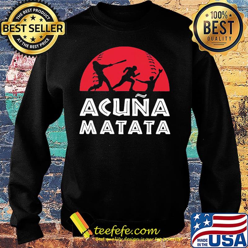 Baseball acuna matata sunset s Sweater Baseball acuna matata sunset s Sweater