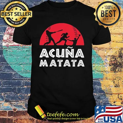 Baseball acuna matata sunset shirt