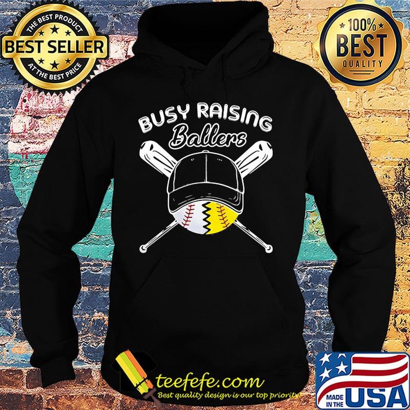 Baseball and softball busy raising ballers s Hoodie Baseball and softball busy raising ballers s Hoodie