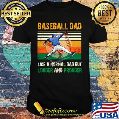 Baseball dad like a regular dad but cooler vintage retro shirt