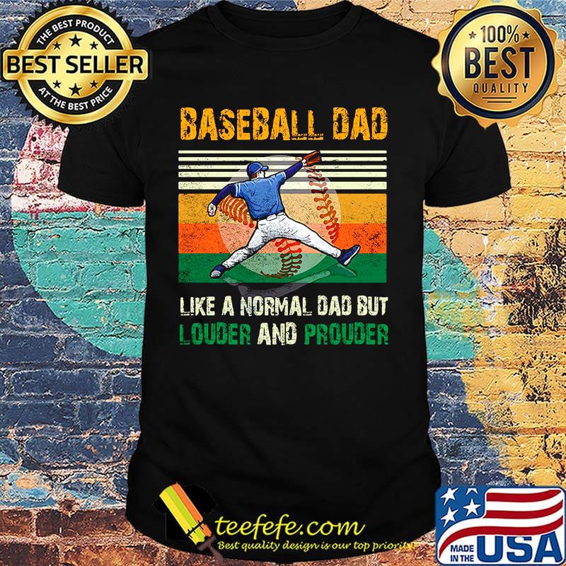 Baseball dad like a regular dad but cooler vintage retro shirt Baseball dad like a regular dad but cooler vintage retro shirt