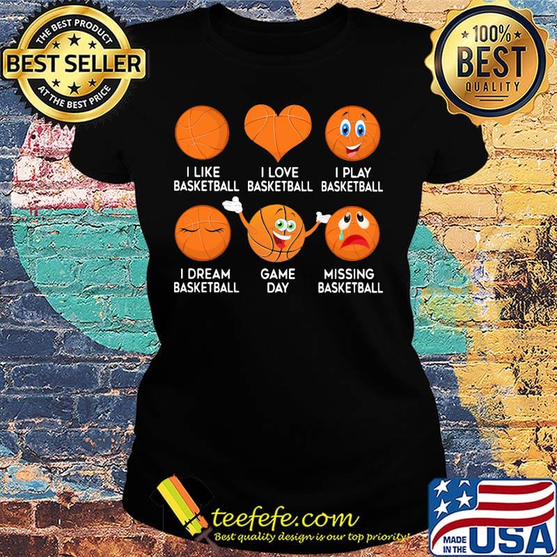 Basketball Emoji Many Face Emotion Shirt Ladies tee Basketball Emoji Many Face Emotion Shirt Ladies tee