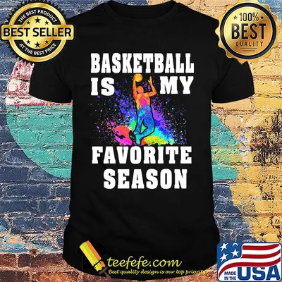Basketball is my favorite season men color shirt