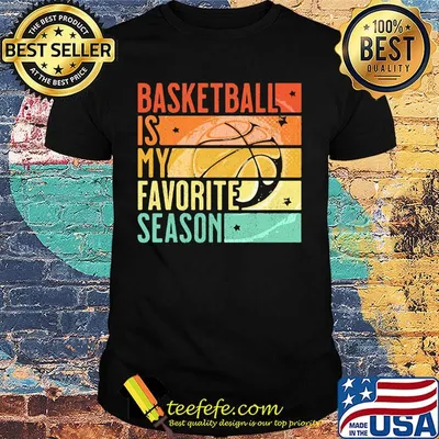 Basketball Is My Favorite Season Vintage Retro Shirt