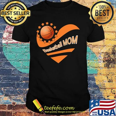 Basketball mom heart american flag independence day shirt