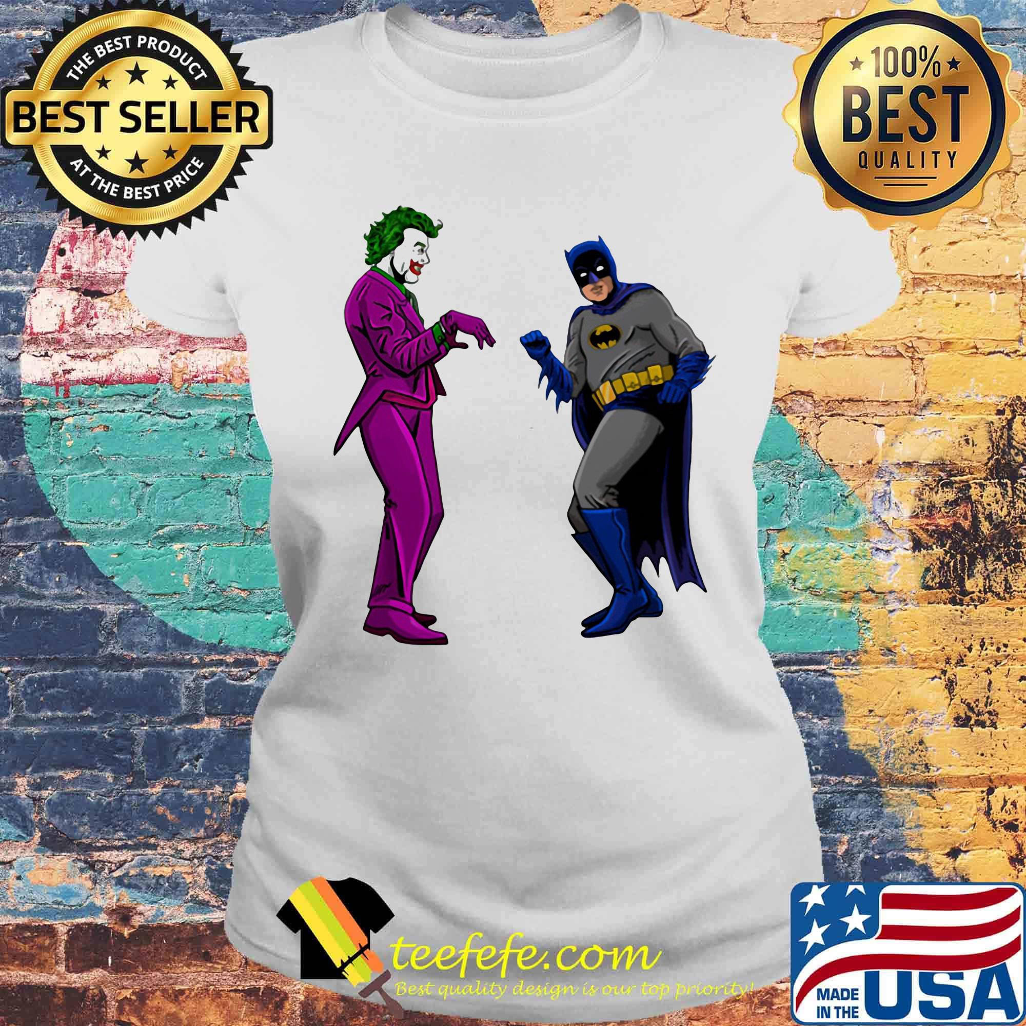 Batman vs. The joker split s Laides tee Batman vs. The joker split s Laides tee