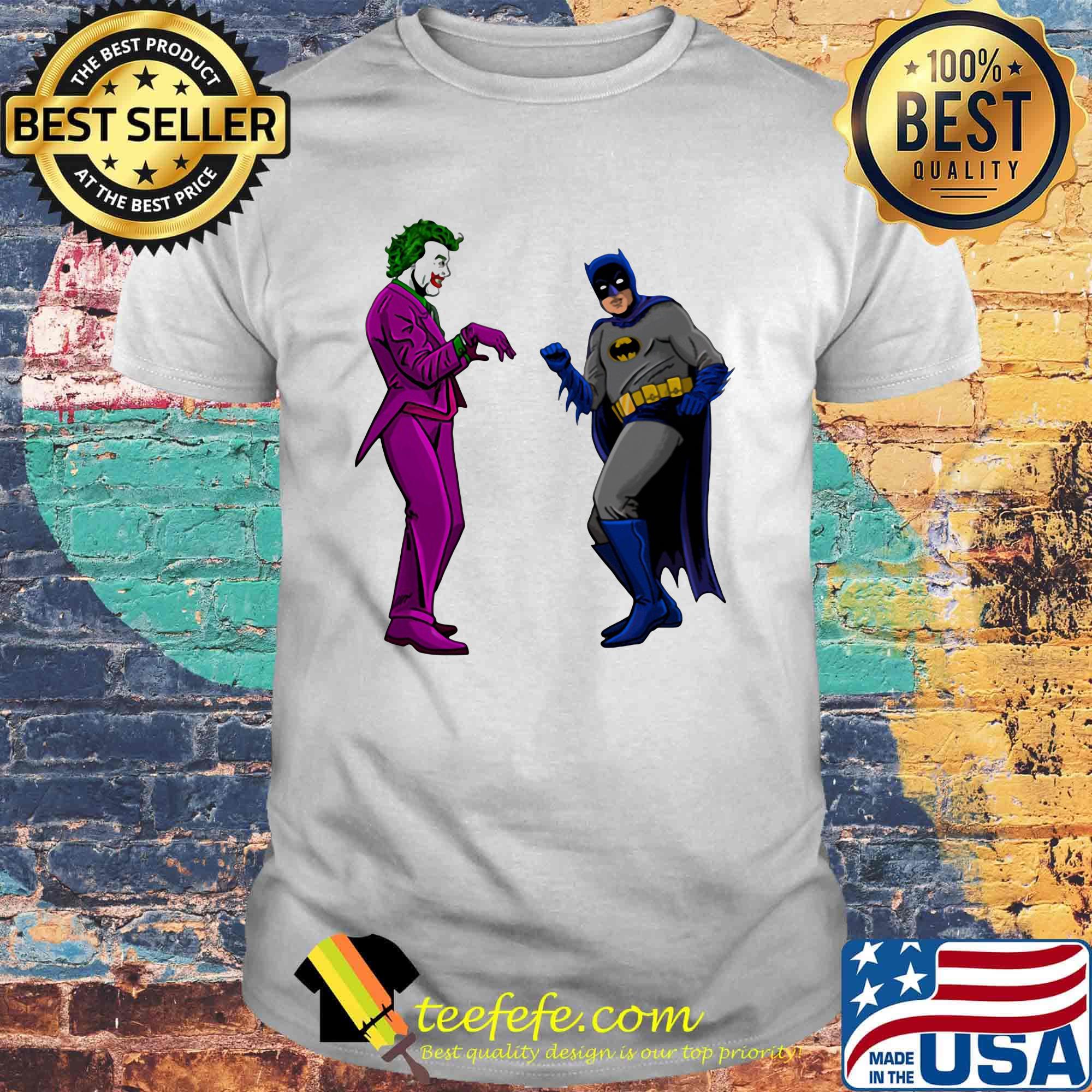 Batman vs. The joker split shirt Batman vs. The joker split shirt