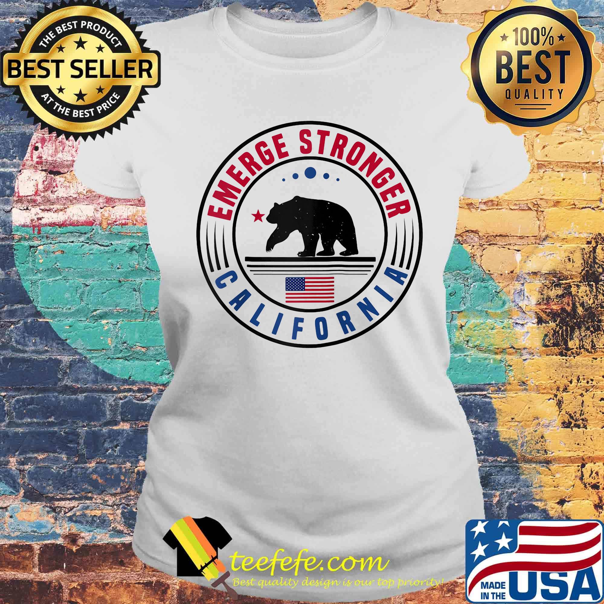 Bear emerge stronger california s Laides tee Bear emerge stronger california s Laides tee