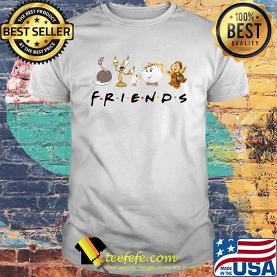 Beauty and the beast characters friends shirt