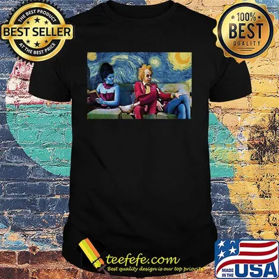 Beetlejuice michael keaton starry night poster shirt