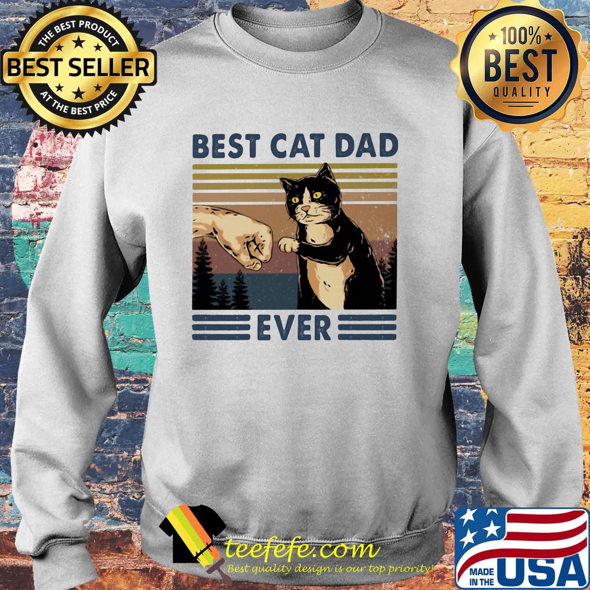 Best cat dad ever vintage retro s Sweater Best cat dad ever vintage retro s Sweater