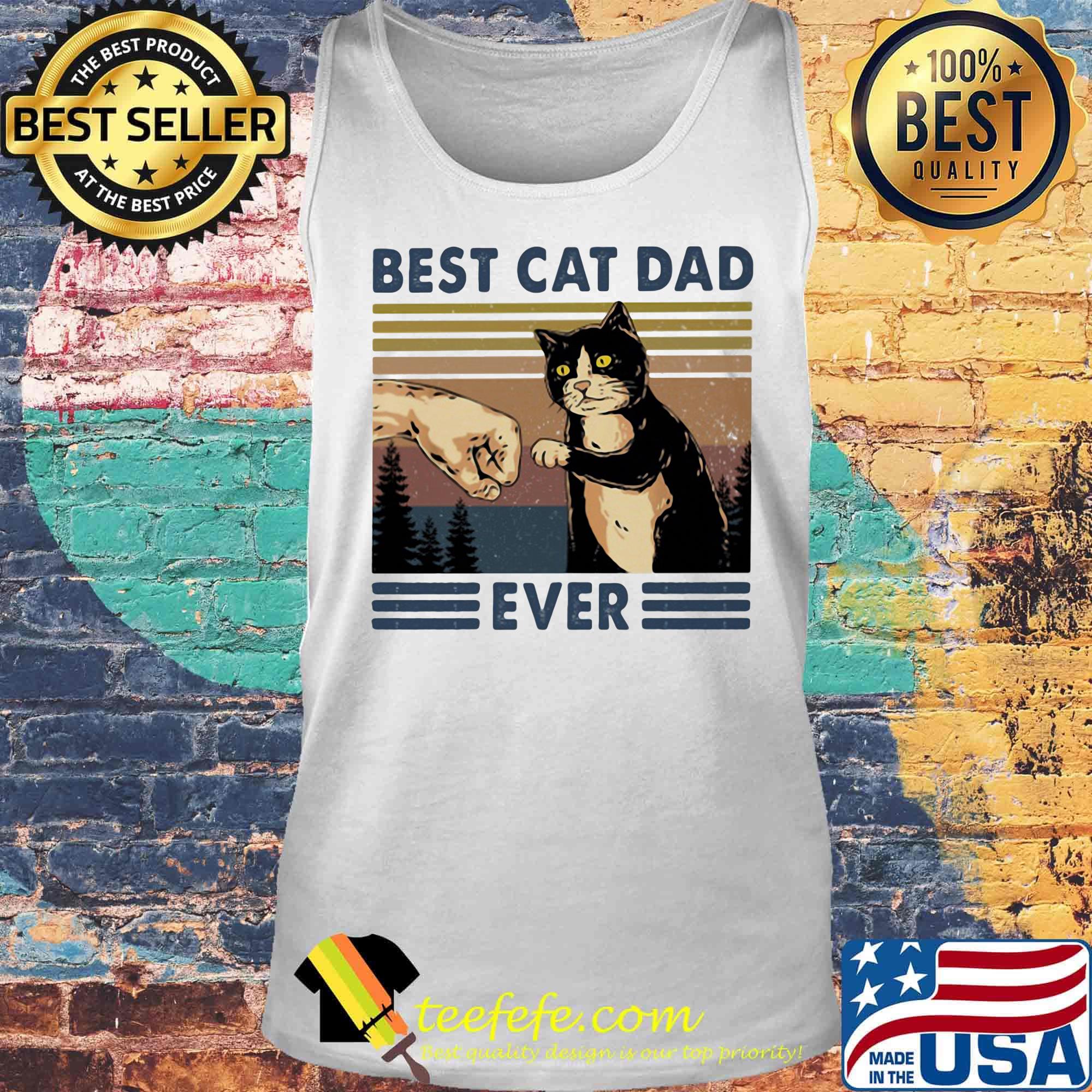 Best cat dad ever vintage retro s Tank top Best cat dad ever vintage retro s Tank top