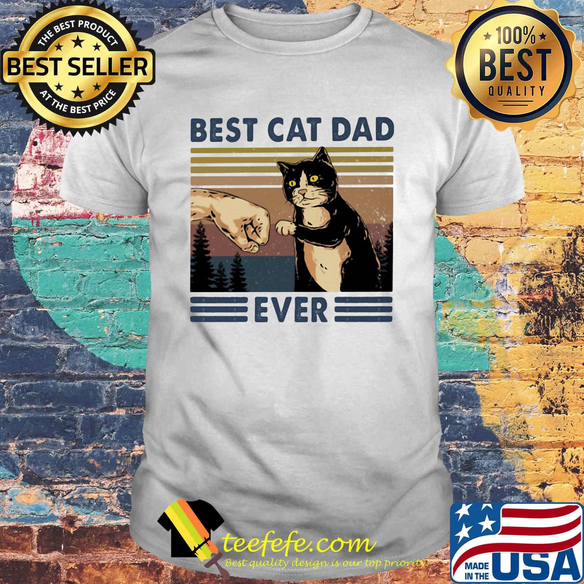 Best cat dad ever vintage retro shirt Best cat dad ever vintage retro shirt