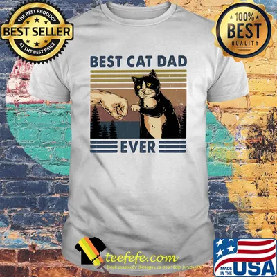 Best cat dad ever vintage retro shirt