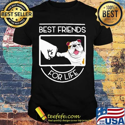 Best friends for life hand dog shirt