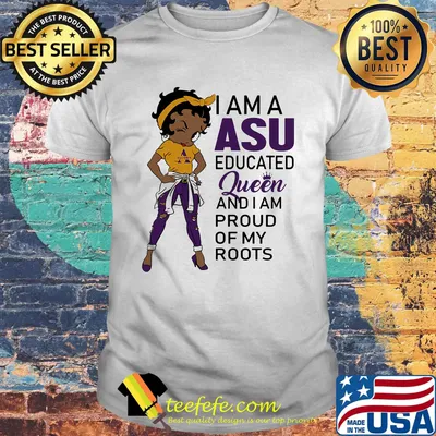 Betty boop alcorn i am a asu educated queen and i am proud of my roots shirt