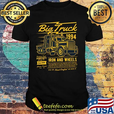Big Truck 1994 Iron And Wheels Yellow Shirt