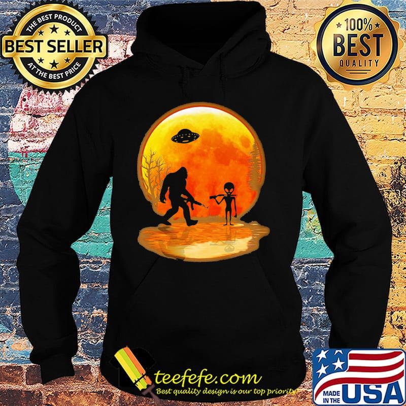 Bigfoot UFO hunter alien moon blood s Hoodie Bigfoot UFO hunter alien moon blood s Hoodie