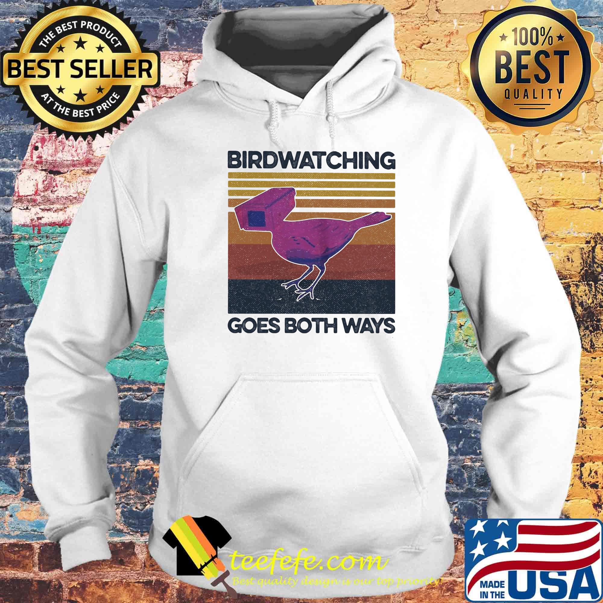 Birdwatching goes both ways vintage retro s Hoodie Birdwatching goes both ways vintage retro s Hoodie