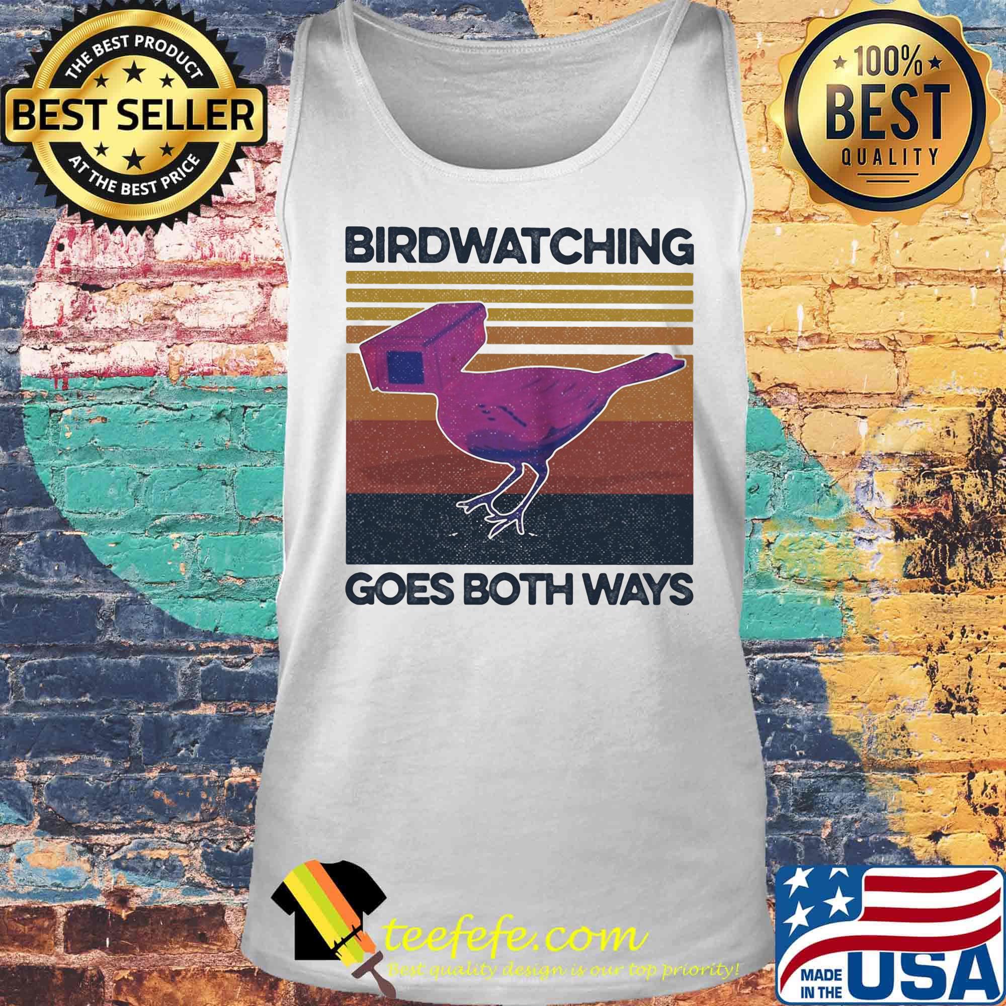 Birdwatching goes both ways vintage retro s Tank top Birdwatching goes both ways vintage retro s Tank top