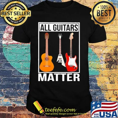 Black all guitars matter shirt