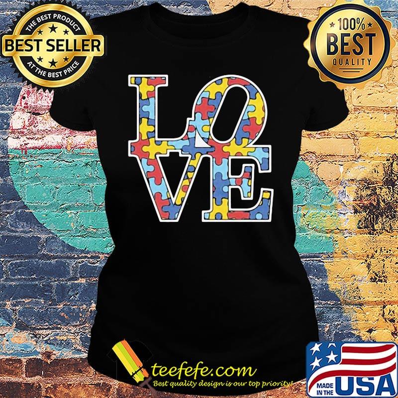 Black autism love classic s Ladies tee Black autism love classic s Ladies tee