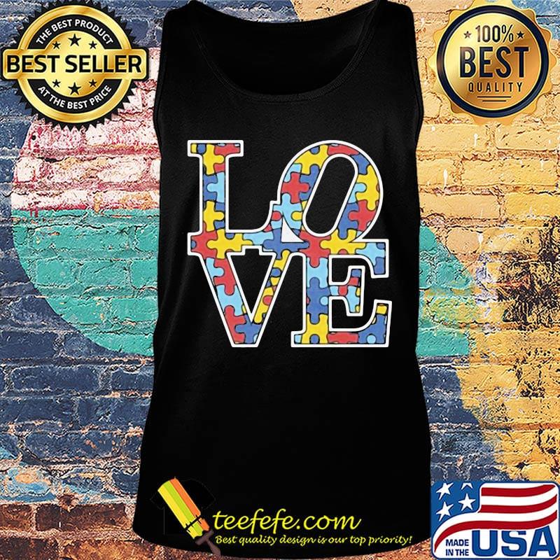 Black autism love classic s Tank top Black autism love classic s Tank top