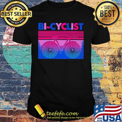 Black bi-cyclist vintage classic shirt