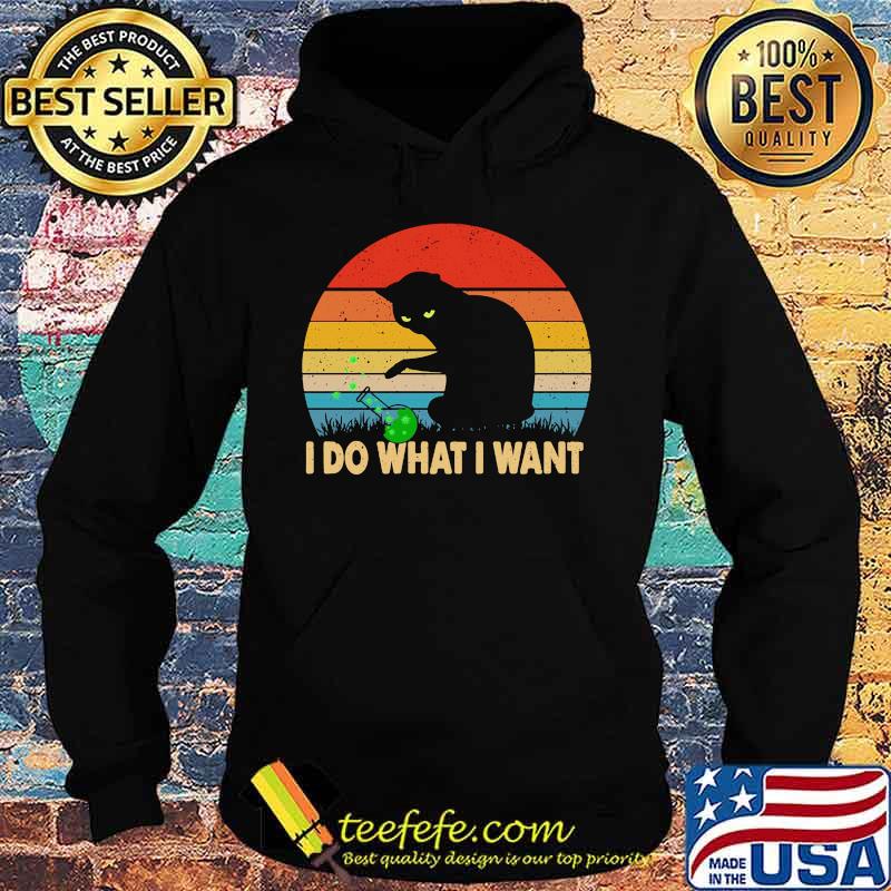Black Cat Corona I do what I want Vintage retro s Hoodie Black Cat Corona I do what I want Vintage retro s Hoodie
