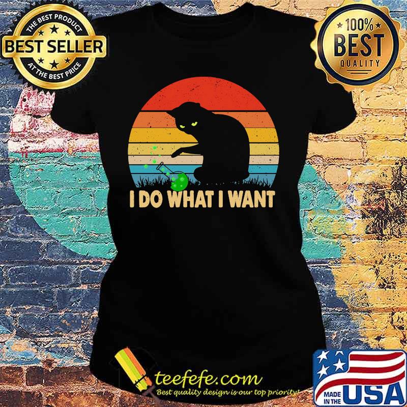 Black Cat Corona I do what I want Vintage retro s Ladies tee Black Cat Corona I do what I want Vintage retro s Ladies tee