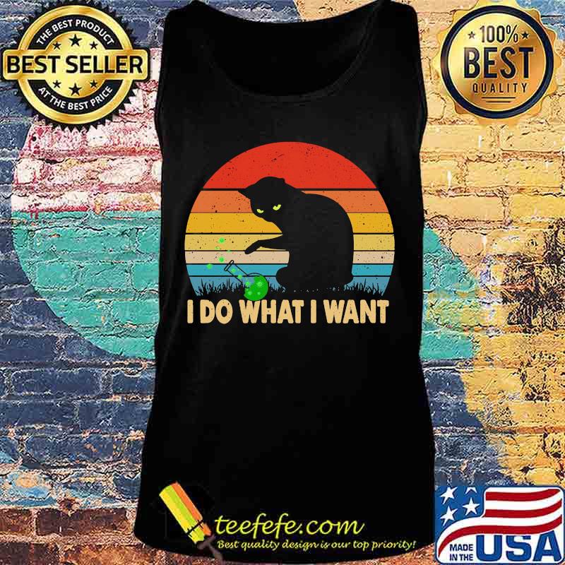 Black Cat Corona I do what I want Vintage retro s Tank top Black Cat Corona I do what I want Vintage retro s Tank top