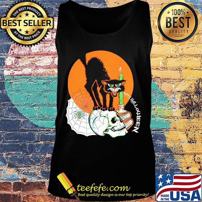 Black Cat Happy Holloween Sunset s Tank top Black Cat Happy Holloween Sunset s Tank top