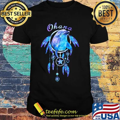 Black dolphin ohana classic shirt