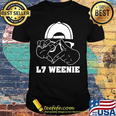Black L7 weenie classic shirt