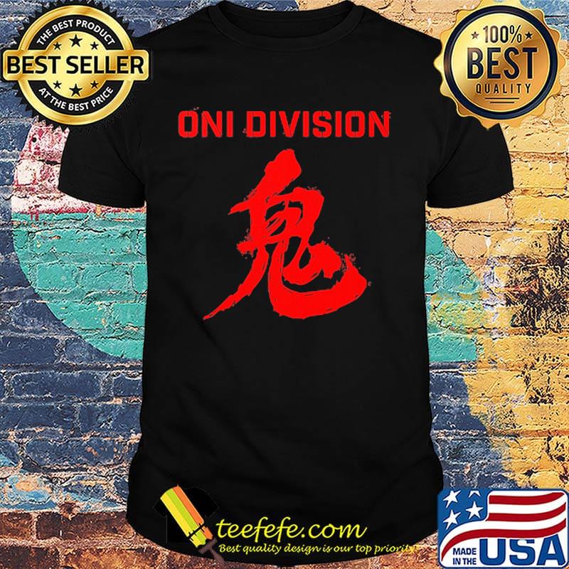 Black oni division classic shirt Black oni division classic shirt