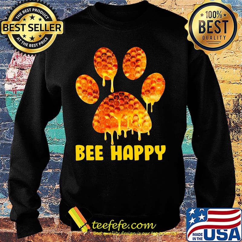 Black paw bee happy s Sweater Black paw bee happy s Sweater