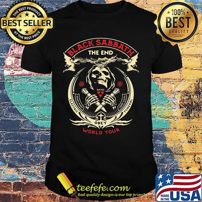 Black sabbath death the end obey world tour shirt