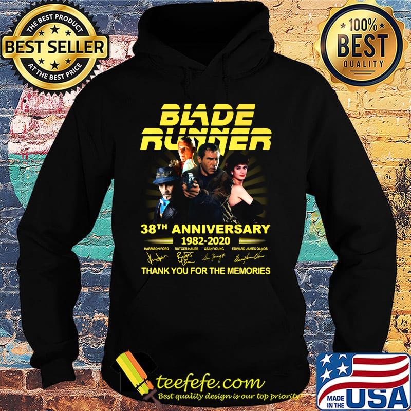 Blade runner 38th anniversary 1982 2020 thank you for the memories signatures s Hoodie Blade runner 38th anniversary 1982 2020 thank you for the memories signatures s Hoodie