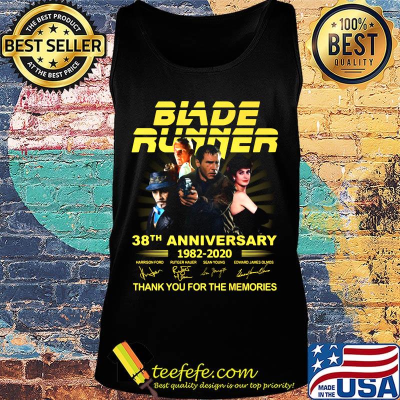 Blade runner 38th anniversary 1982 2020 thank you for the memories signatures s Tank top Blade runner 38th anniversary 1982 2020 thank you for the memories signatures s Tank top