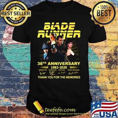 Blade runner 38th anniversary 1982 2020 thank you for the memories signatures shirt