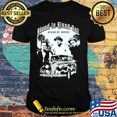 Blood in blood  out bound by honor shirt
