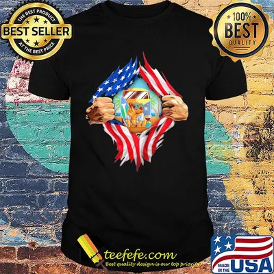 Blood insides camping pug american flag independence day shirt
