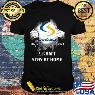 Blood insides cooper standard logo covid-19 2020 i can't stay at home shirt