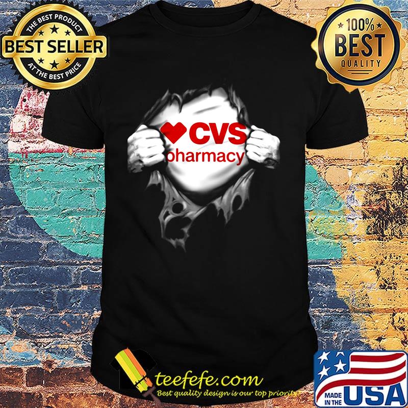 Blood insides cvs health logo shirt