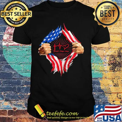 Blood insides faith hope love american flag independence day shirt