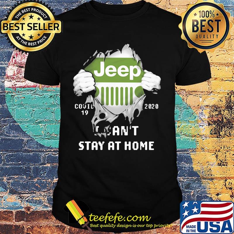 Blood insides jeep logo covid-19 2020 i can't stay at home shirt Blood insides jeep logo covid-19 2020 i can't stay at home shirt