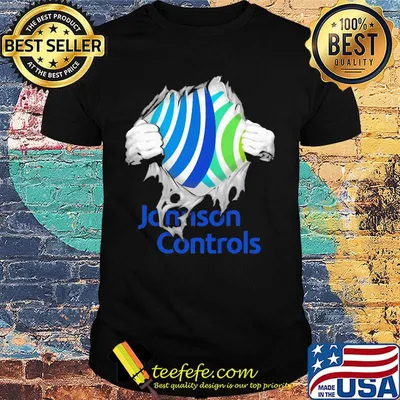 Blood insides johnson controls shirt