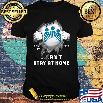 Blood insides kaiser permanente logo covid-19 2020 i can't stay at home shirt